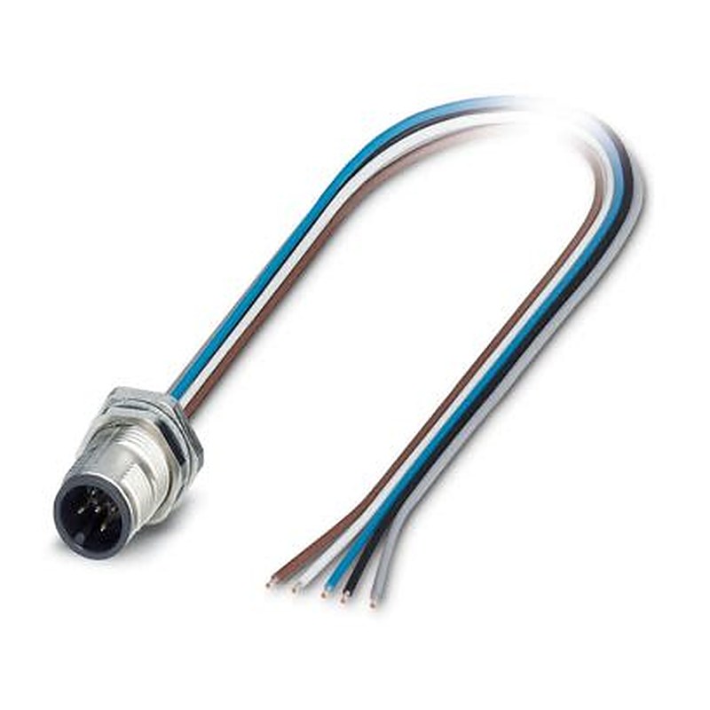 Phoenix Contact Circular Connector, 5 Contacts, Rear, M12 Connector, Plug, Male, IP65, IP67, SACC Series