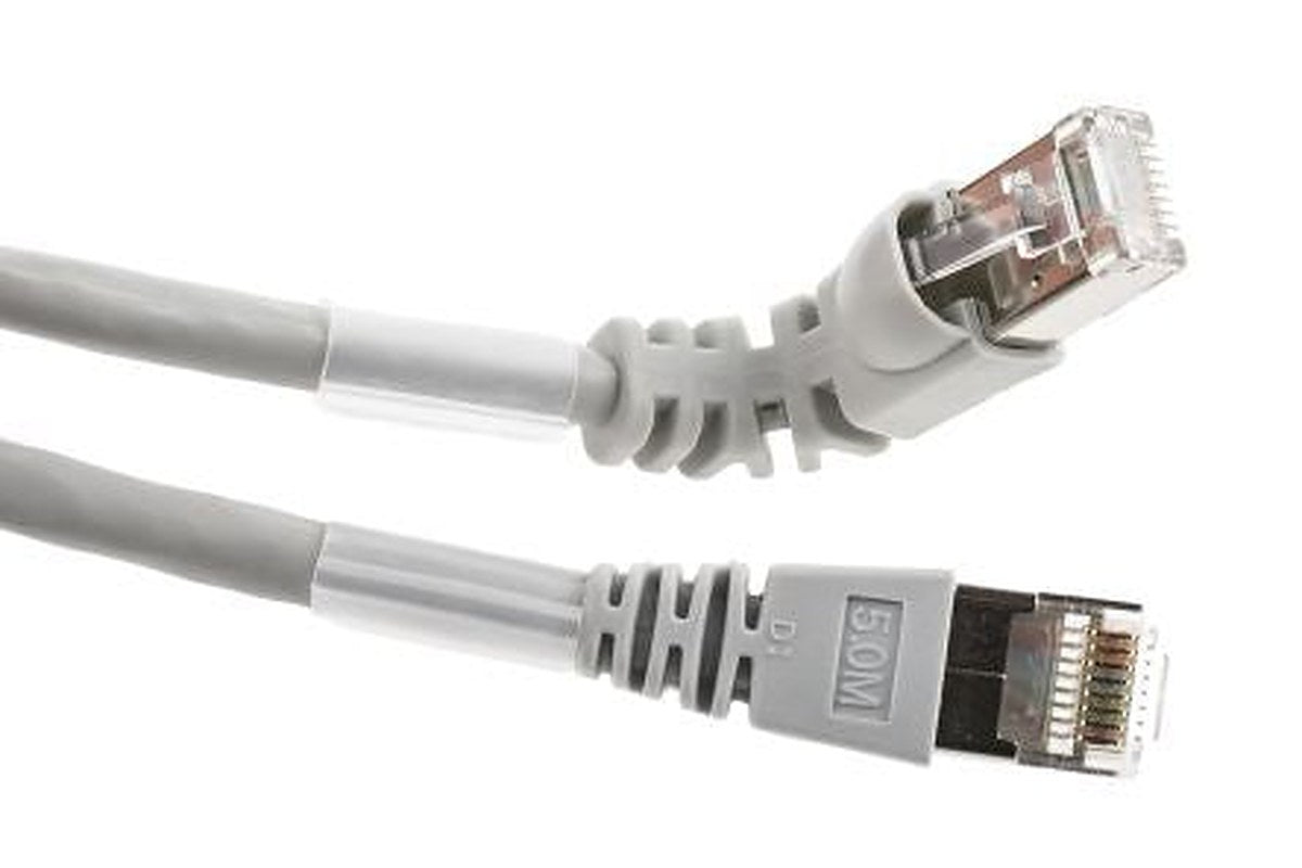 Weidmüller, 5 m Cat6 Ethernet Cable, Grey, Shielded Screened Low Smoke Zero Halogen Sheath