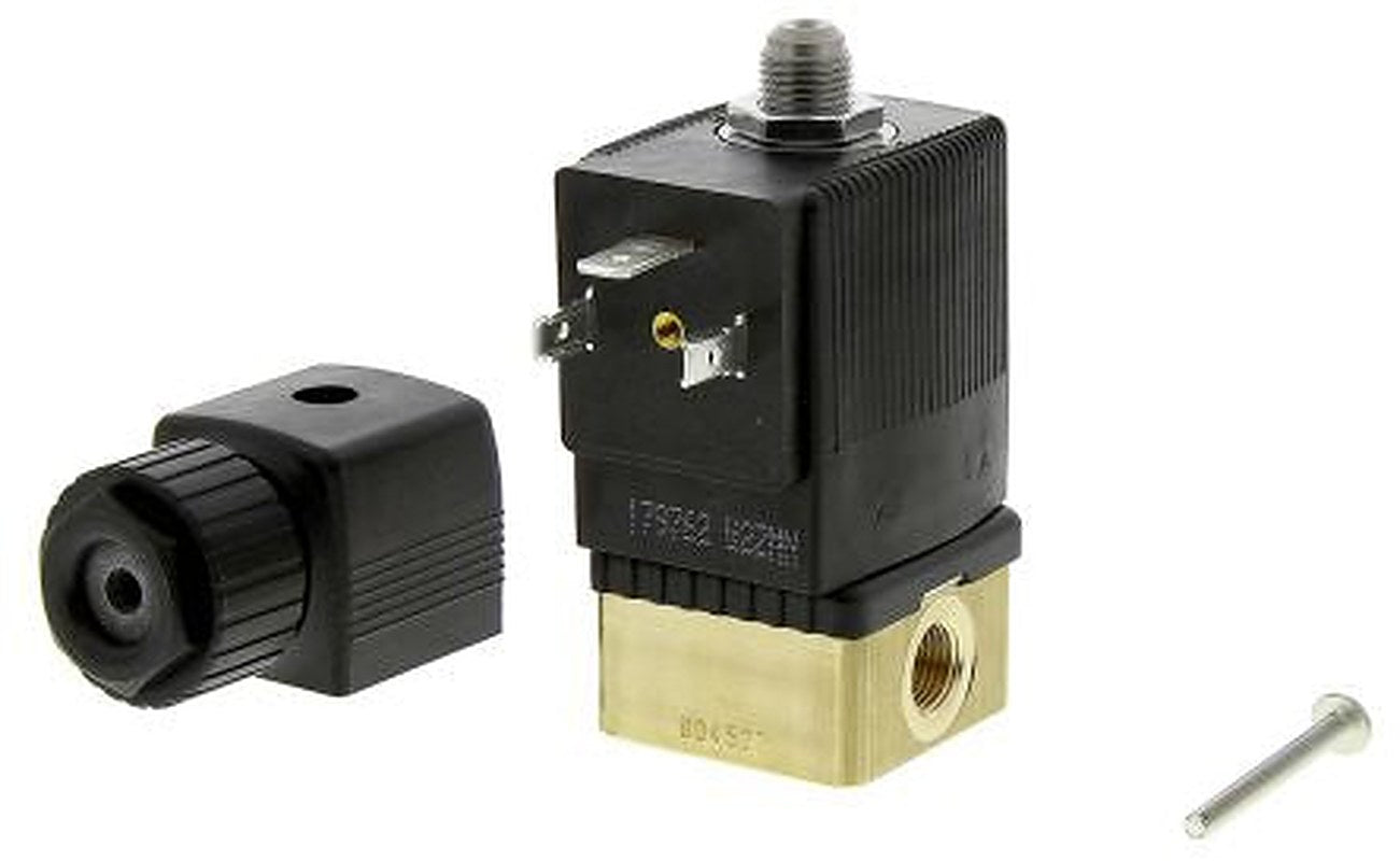 Burkert Solenoid Valve 125333, 3 Port, NC, 24V dc 3.18 mm, 3.18 mm
