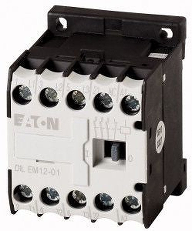 Eaton DILEM Contactor, 230V ac Coil, 3-Pole, 12 A, 5.5 kW 230V ac, 1 NC, 400V ac