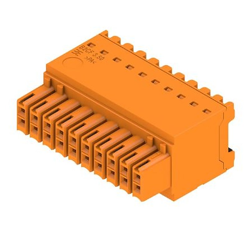 Weidmüller 1277360000 Series Straight PCB Socket, 20-Contact, 2 Row, 3.5 mm Pitch Push-in