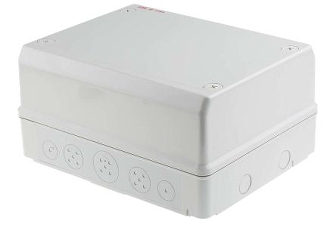 ABB Grey Polycarbonate Junction Box, IP65, 140mm 220 mm