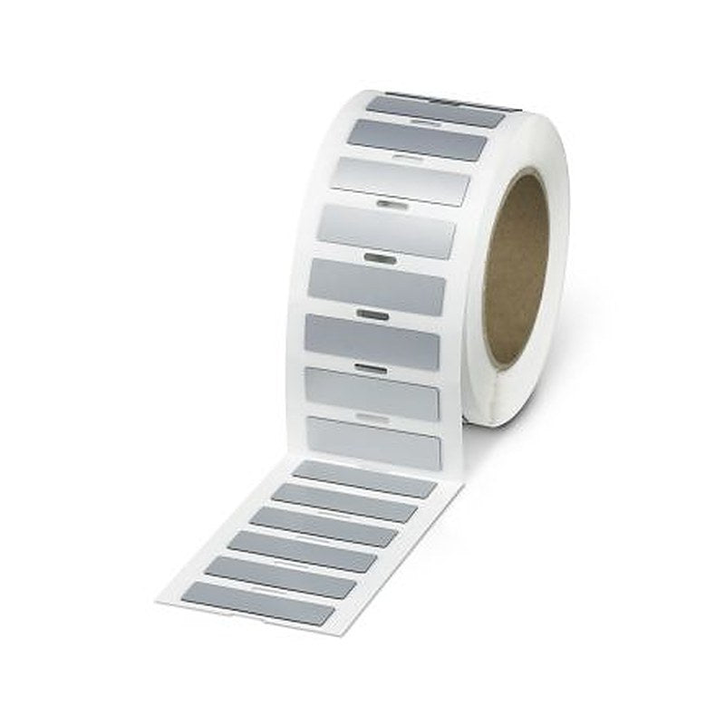 Phoenix Contact Silver Label Roll, 60 mm Width, 500 Per Roll Qty, 15 mm