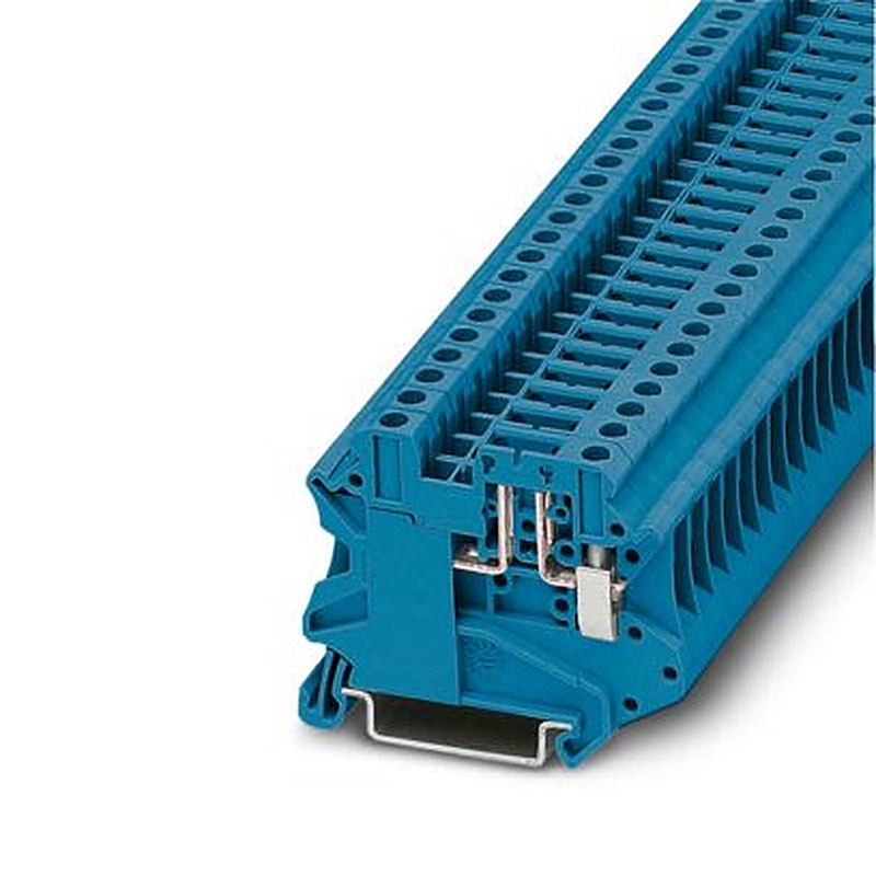 Phoenix Contact 1291259 UT 4-TG-EX BU Series Disconnect Terminal Block Blue, 4mm², 1-Level, Screw, ATEX, IECEx, UKCA-EX