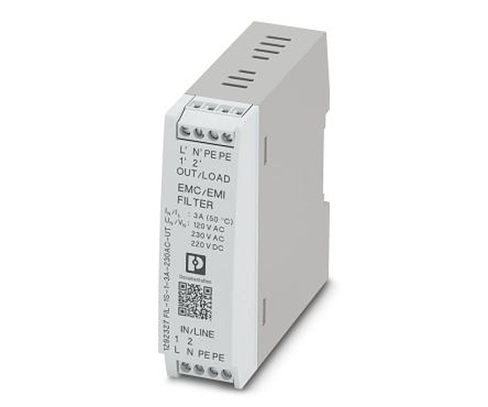 Phoenix Contact 3 A 230V ac 50Hz, 60 Hz, DIN Rail EMC Filter, Screw Connection 1 Phase