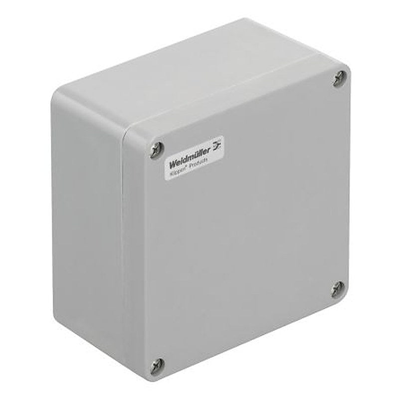 Weidmüller Klippon POK Series Grey Fibreglass Reinforced Polyester Enclosure, IP66 160 mm, 160 mm, 90 mm