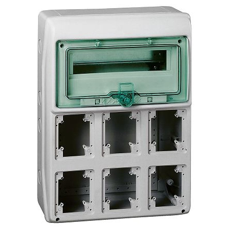 Schneider Electric Kaedra Series Light Grey (Enclosure), Green Polymer Enclosure, IP65, IK09 460 mm, 160 mm, 340 mm