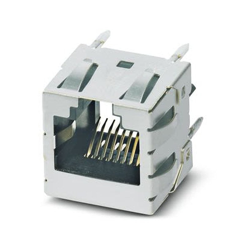Phoenix Contact CUC-IND-J1ST-S/R4LS-PG-S Series RJ45 Connector Female, PCB, Through Hole Shielded Straight 1 Port 8 Way