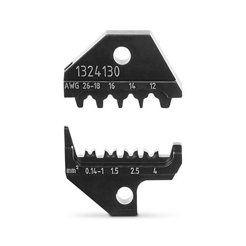 Phoenix Contact, Crimpfox Crimping Die, Coaxial Type Compression Square Crimp Black