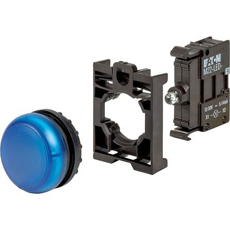 Eaton, Eaton Moeller Blue LED Indicator, 22.5 mm Cutout, IP69K, IP67, Round