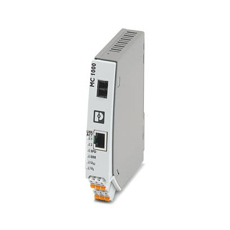 Phoenix Contact Fibre Optic Lc Duplex Female Ethernet Media Converter, Single Mode, 100Mbps, Single Mode 40 km