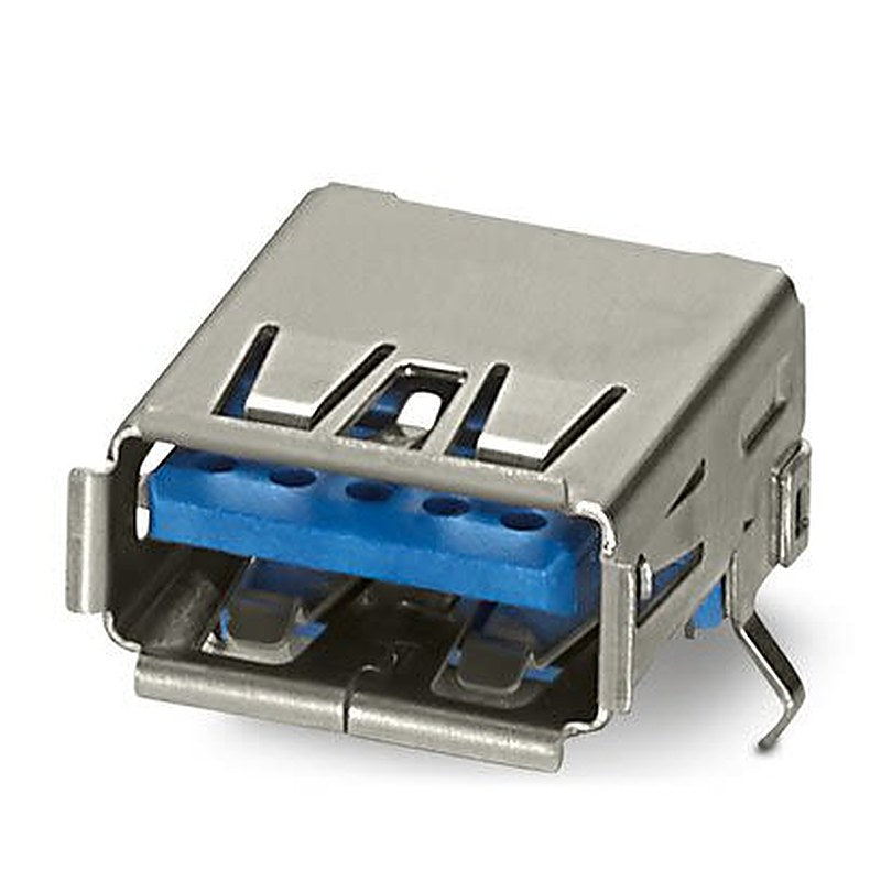 Phoenix Contact Straight, Wave Soldering Mount Female Type USB Type A IP20 USB Connector USB 3.0