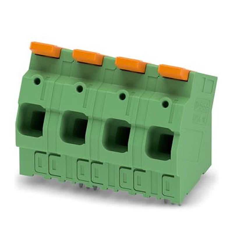 Phoenix Contact LPTA 16 Series PCB Terminal Block, 4-Contact, 15 mm Pitch, Wave Soldering Mount, 1 Row