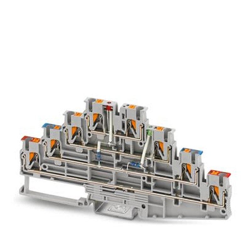 Phoenix Contact PT Series Terminal Block, 8-Way, 0.14mm², 4 mm² Wire, 18A Push-in