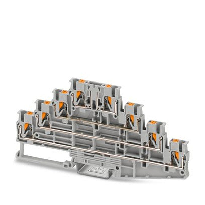 Phoenix Contact 13363 Series Disconnect Terminal Block Grey, 0.14mm², 4-Level, Push-in