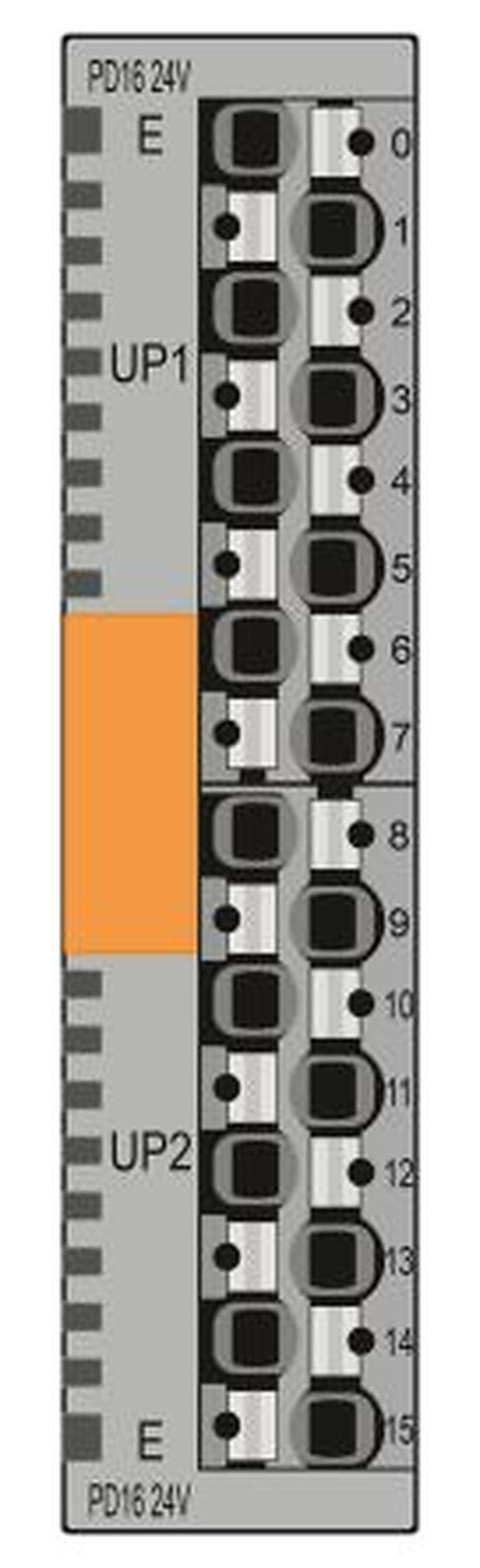 Phoenix Contact Distribution Block, 16 Way, 24V dc, 4A, Grey