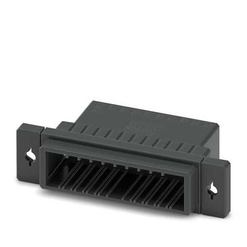 Phoenix Contact DD31H 2 Series Panel Feed Through Terminal Plug, 20-Contact, 3.81 mm Pitch, 2 Row Crimp