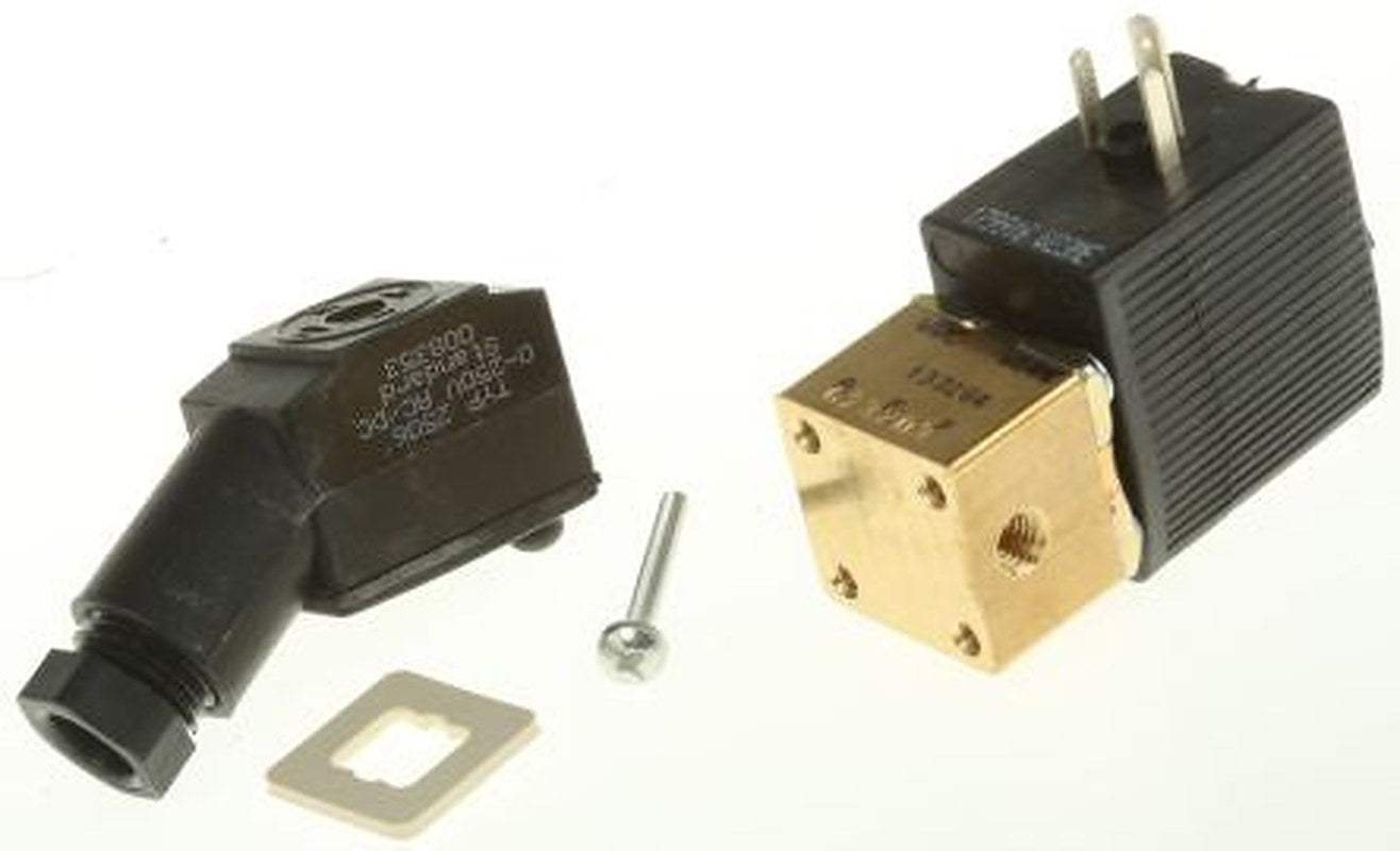 Burkert Solenoid Valve 134143, 3 Port, NC, 24V dc M5