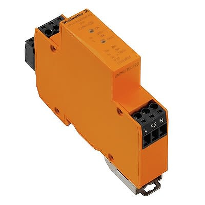 Weidmüller 1 Phase Surge Protector, 16 A, 1200 V, DIN Rail