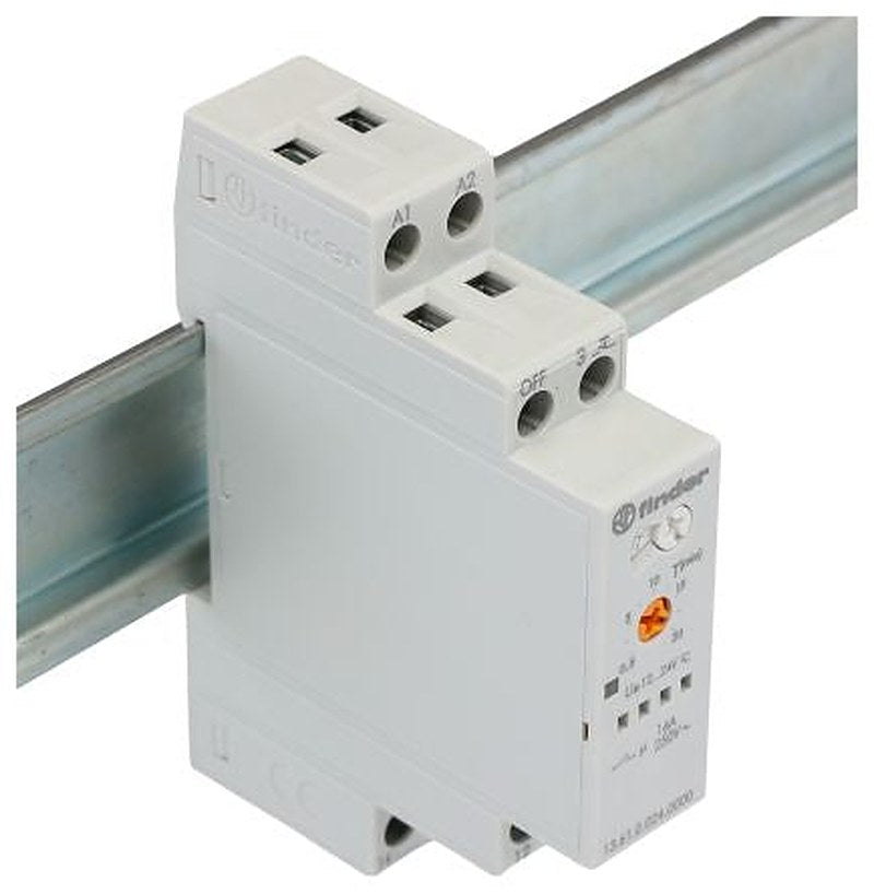 Finder DIN Rail Monostable Relay, 12V ac/dc, 24 V ac/dc Coil, 16A Switching Current, SPDT