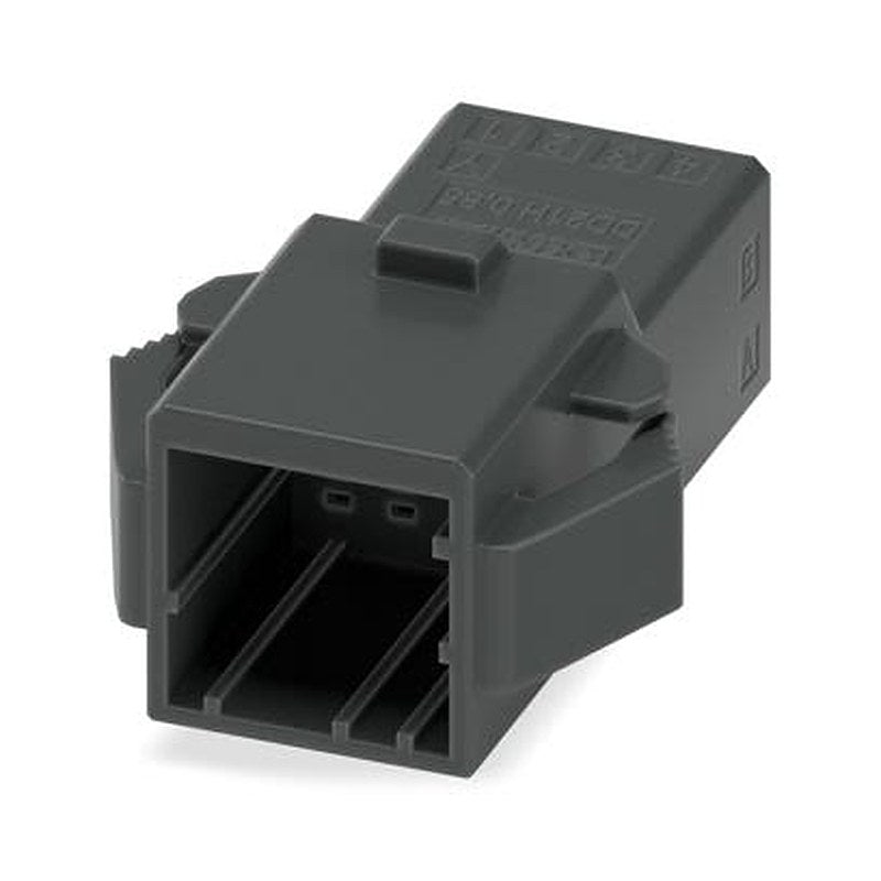 Phoenix Contact DD21H Series Panel Feed Through Terminal Plug, 8-Contact, 2.5 mm Pitch, Snap-in, 1 Row Crimp