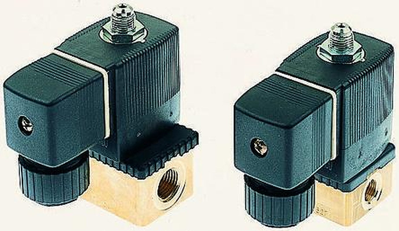 Burkert Solenoid Valve 138049, 3 Port, NC, 220V ac, 1/4 in