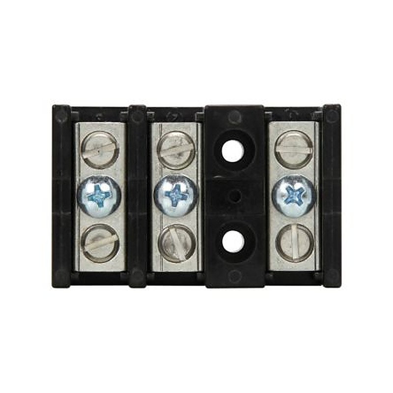 Eaton 14002-3 14002 Series DIN Rail Terminal Block Black, Screw