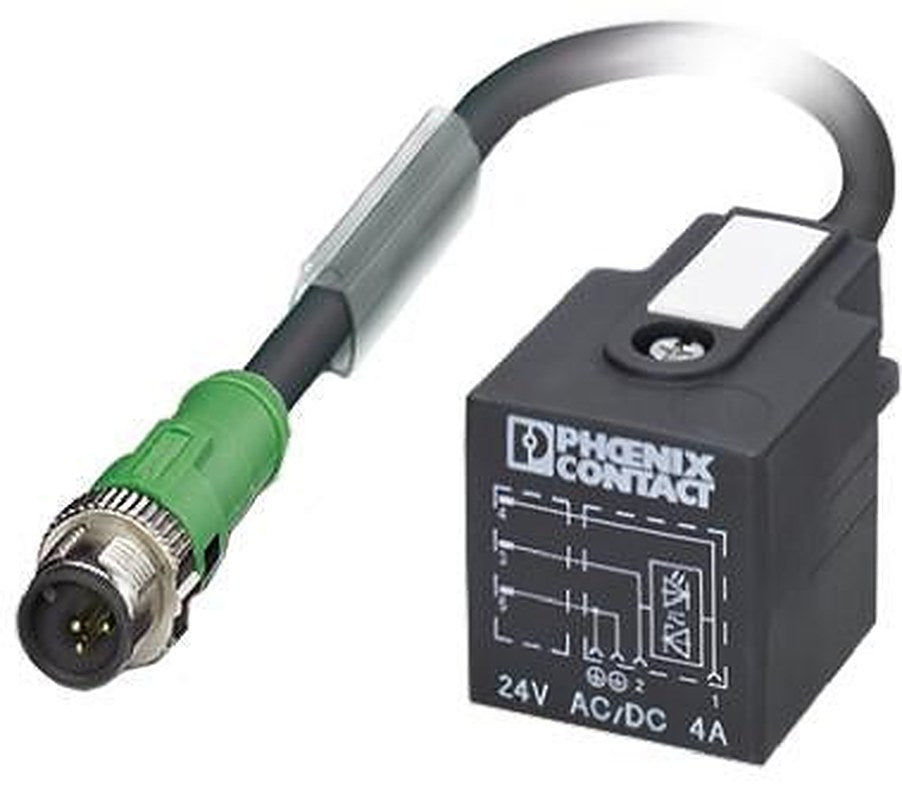 Phoenix Contact Male 5 way M12 to 5 way Sensor Actuator Cable, 3 m