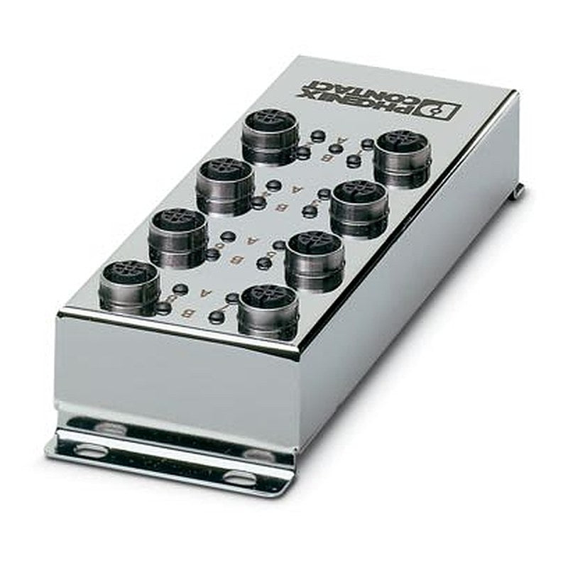 Phoenix Contact M12 8 Gang Socket Bar, 5m Cable, 4A, 48 V ac, 60V dc