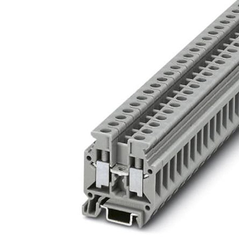 Phoenix Contact 1402940 MBK 5/E-Z Series Feed Through Terminal Block Grey, 4mm², 1-Level, Screw