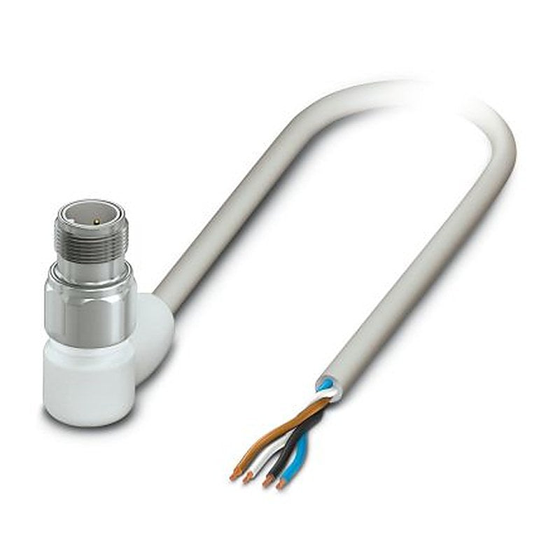 Phoenix Contact Male 4 way M12 to 4 way Free Cable End Sensor Actuator Cable, 10 m