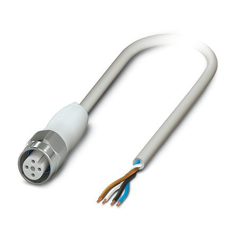 Phoenix Contact Female 4 way M12 to 4 way Straight Socket M12 Sensor Actuator Cable, 1.5 m