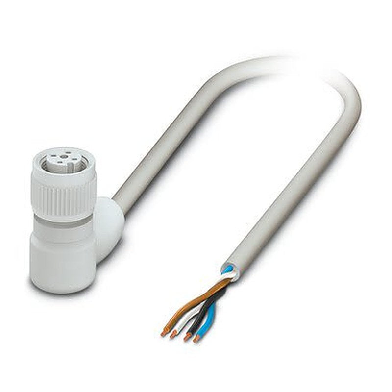 Phoenix Contact Free Cable End, Free Cable End to Female 4 way Angled Socket M12, Angled Socket M12 Actuator/Sensor