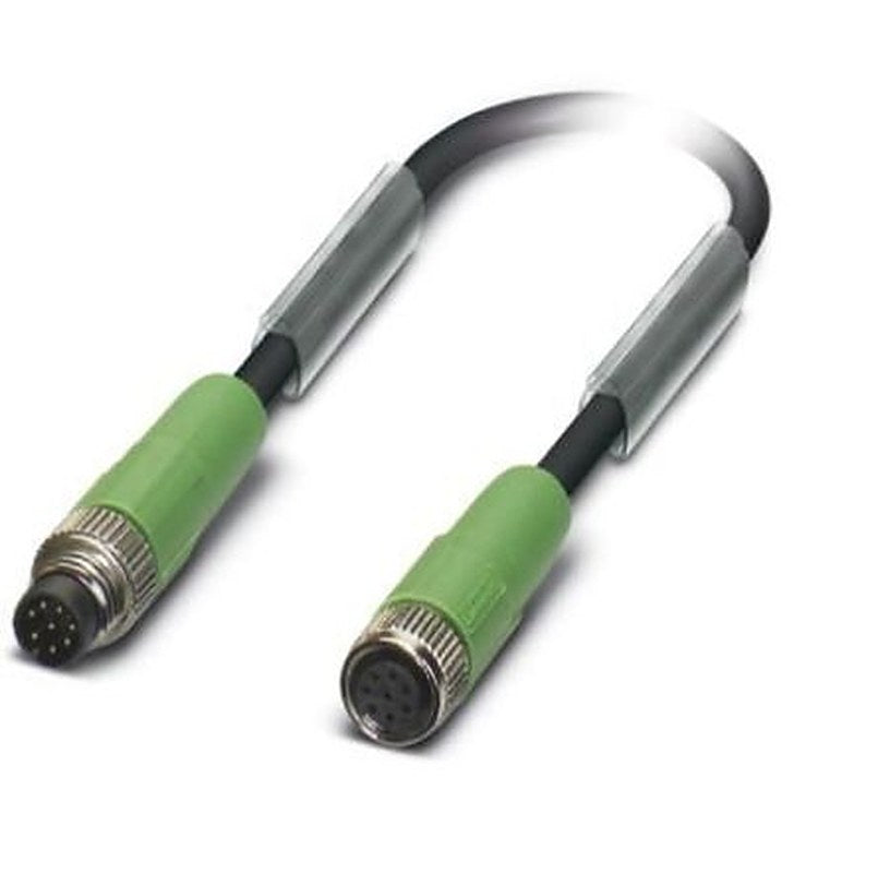 Phoenix Contact Male 8 way M8, Straight to Female M8 Sensor Actuator Cable, 1.5 m