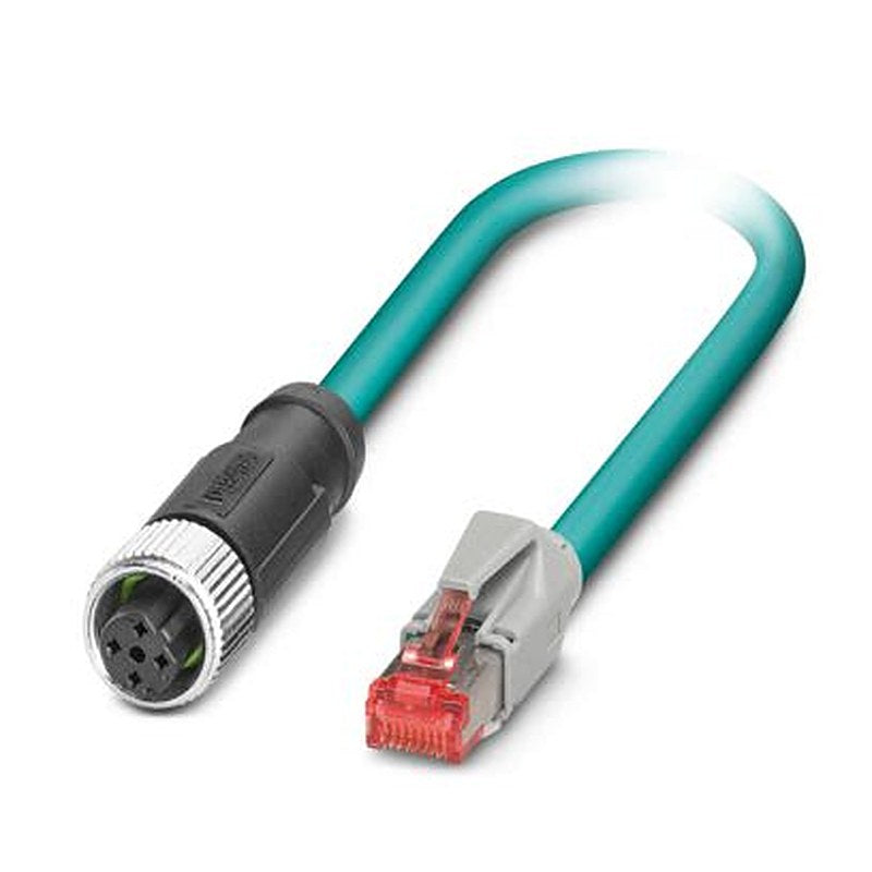 Phoenix Contact M12, RJ45, 5 m Ethernet Cable Screened Polyurethane Sheath