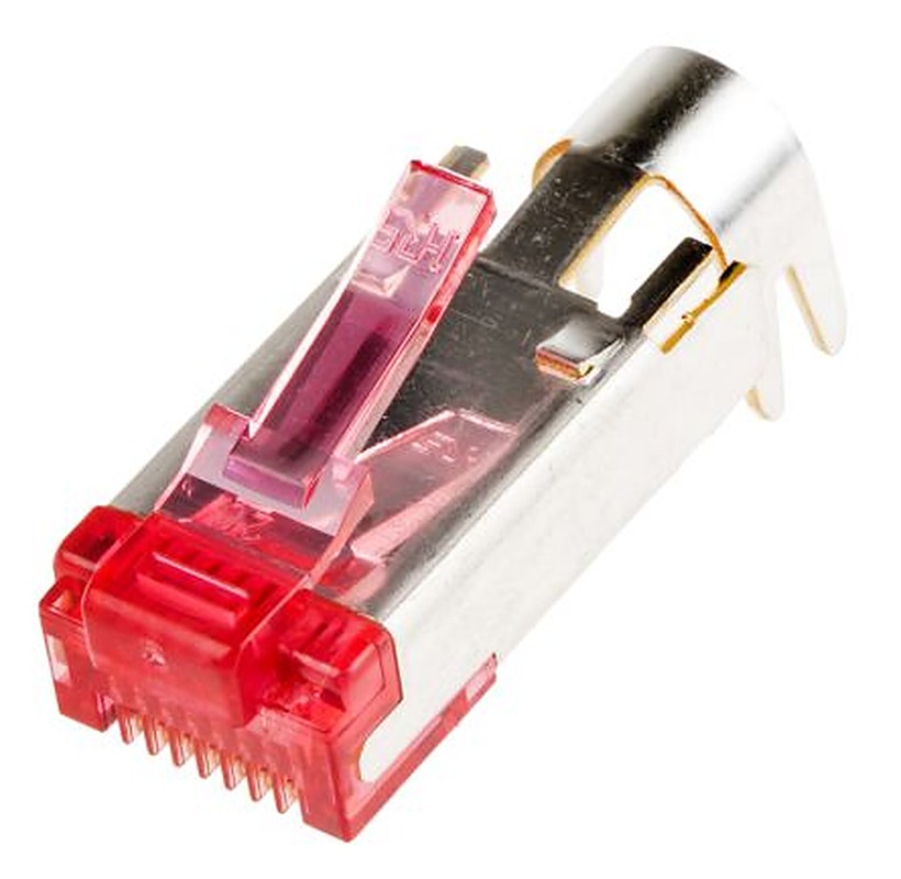 Phoenix Contact VS-08-ST-H21P-RJ45 Series RJ45 Connector Male, Cable, Cat6 Shielded Straight 1 Port 8 Way