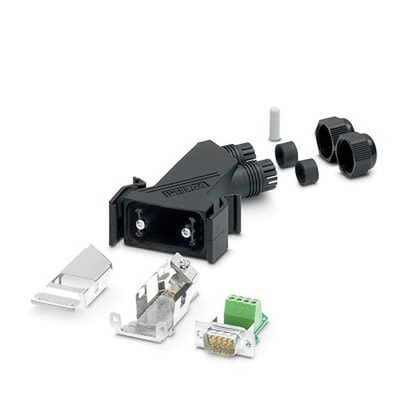Phoenix Contact VS 9 Way Angled Screw D-Sub Connector Male