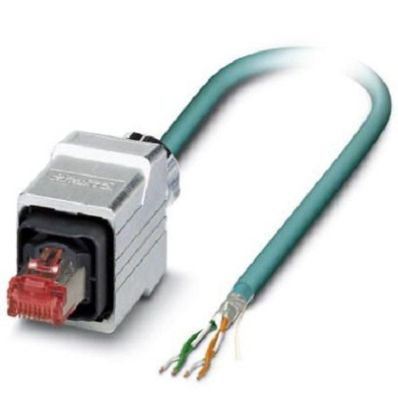 Phoenix Contact VS, 5 m Cat5e Ethernet Cable, Blue, Shielded 2 Screened Polyurethane Sheath