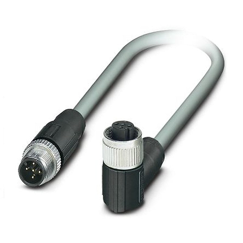 Phoenix Contact Male 5 way Straight to Female 5 way M12 Bus Cable, 1.5 m