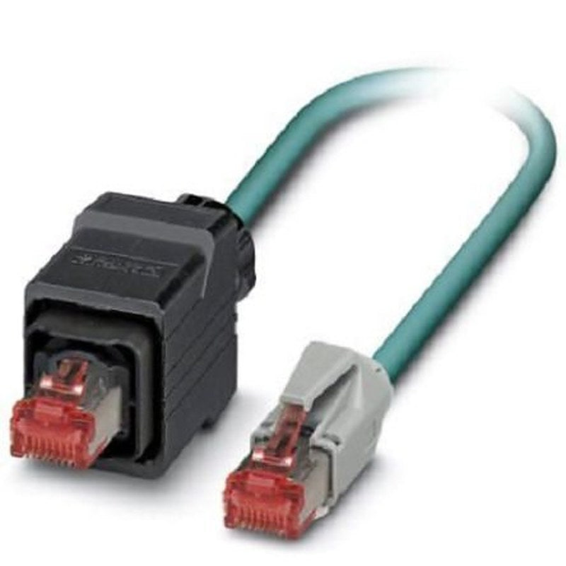 Phoenix Contact VS, 5 m Cat5e Ethernet Cable, Blue, Shielded 2 Screened Polyurethane Sheath