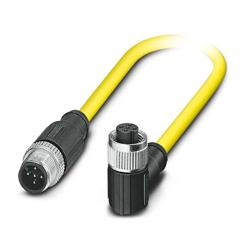 Phoenix Contact Male 5 way Right Angle to Female 5 way Straight Sensor Actuator Cable, 1.5 m