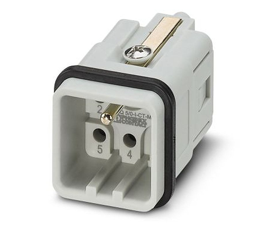 Phoenix Contact HC-Q05 Series Heavy Duty Power Connector Insert, 5-Contact, 2 Row, 1406538