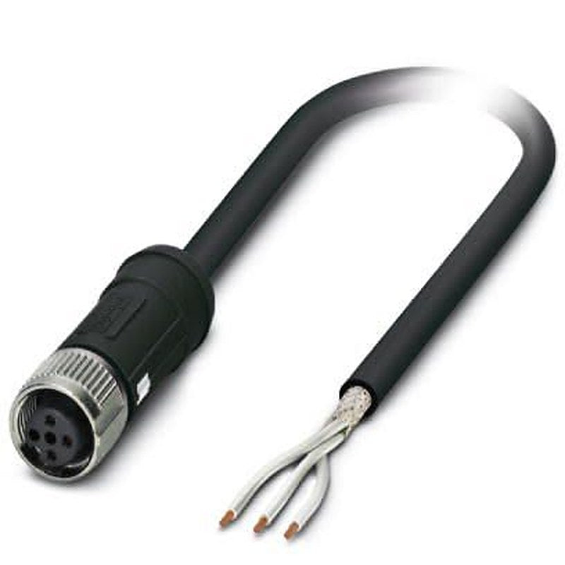 Phoenix Contact Female 3 way M12, Straight to Female Straight Socket M12 Sensor Actuator Cable, 10 m