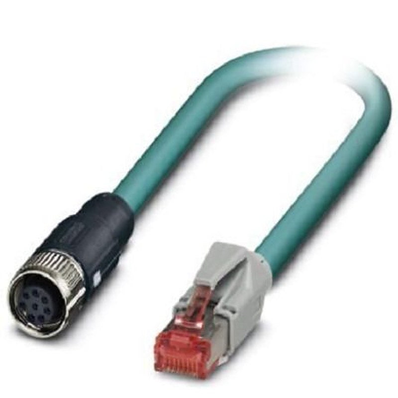 Phoenix Contact NBC, 2 m Cat5 Ethernet Cable, Blue, Shielded 8 Screened Thermoplastic Polyurethane Sheath