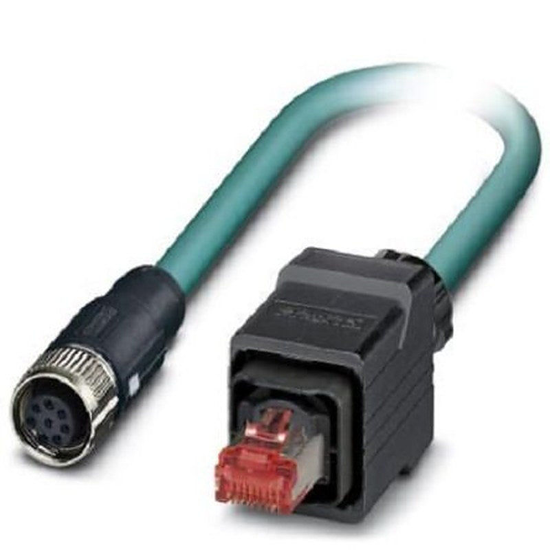 Phoenix Contact NBC, 2 m Cat5 Ethernet Cable, Blue, Shielded 8 Screened Polyurethane Sheath