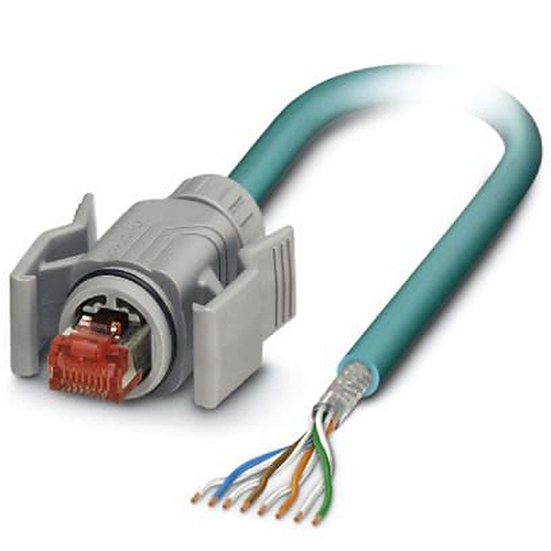 Phoenix Contact VS, 5 m Cat5 Ethernet Cable, Blue, Shielded 8 Screened Polyurethane Sheath