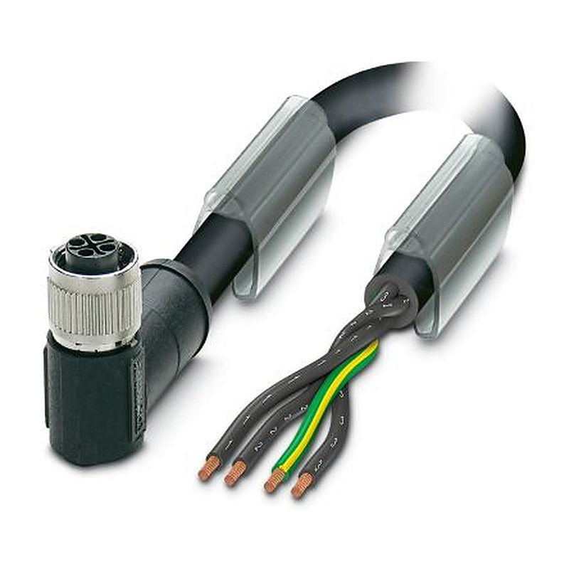 Phoenix Contact Female 4 way Right Angle to 4 way Unterminated Sensor Actuator Cable, 1 m