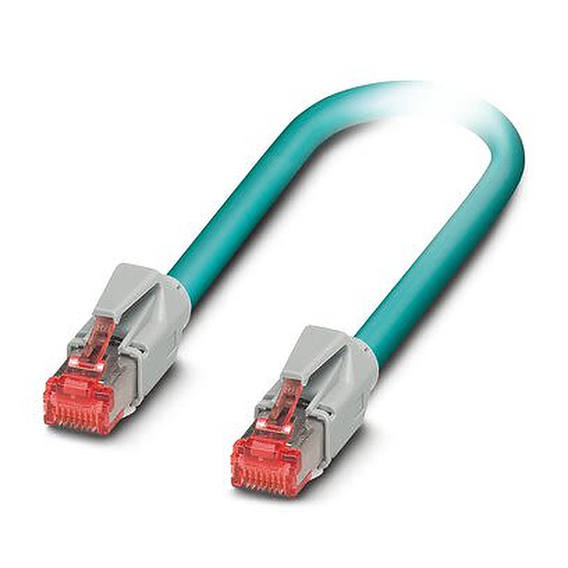 Phoenix Contact NBC, 10 m Cat5 Ethernet Cable, Blue, Shielded 2 Screened Polyurethane Sheath
