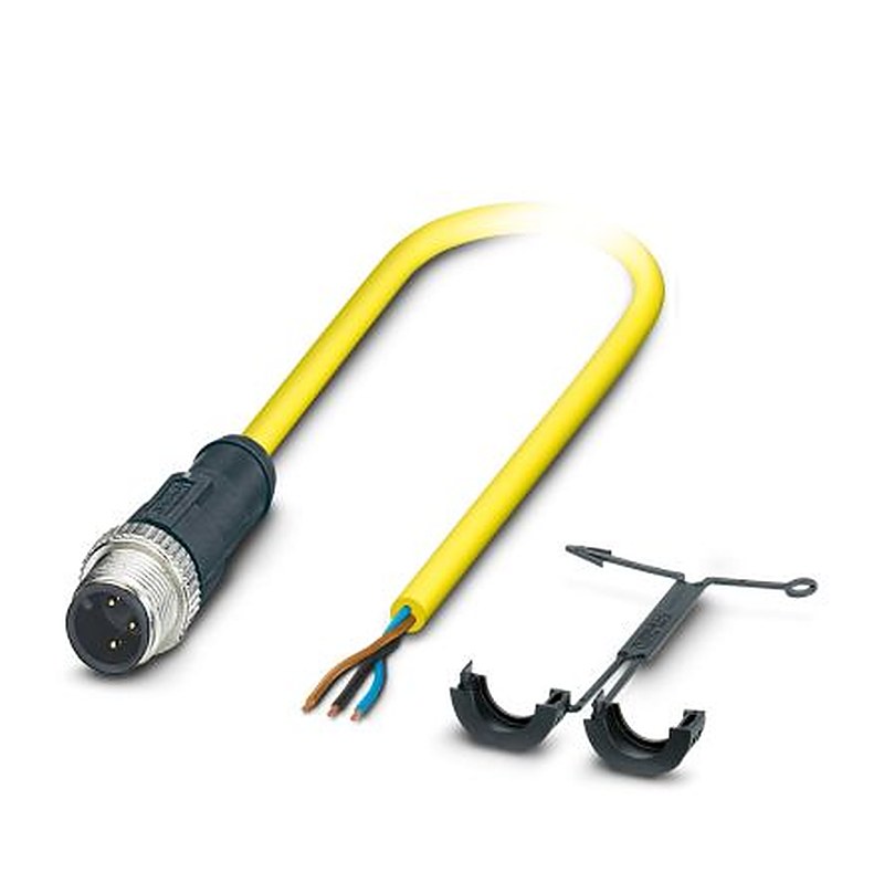 Phoenix Contact Male 3 way M12, Straight to Female 3 way Straight Actuator/Sensor Cable, 10 m