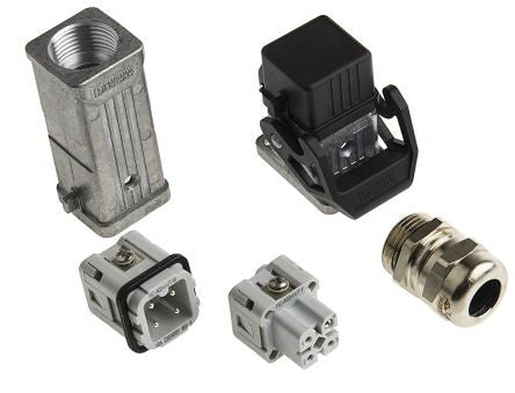 Phoenix Contact HC Series Heavy Duty Power Connector Kit, 3-Contact, 1409655